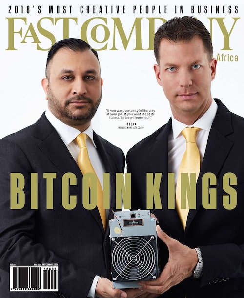 Mao Lal and JT Foxx Bitcoin King on the Fast Company Cover